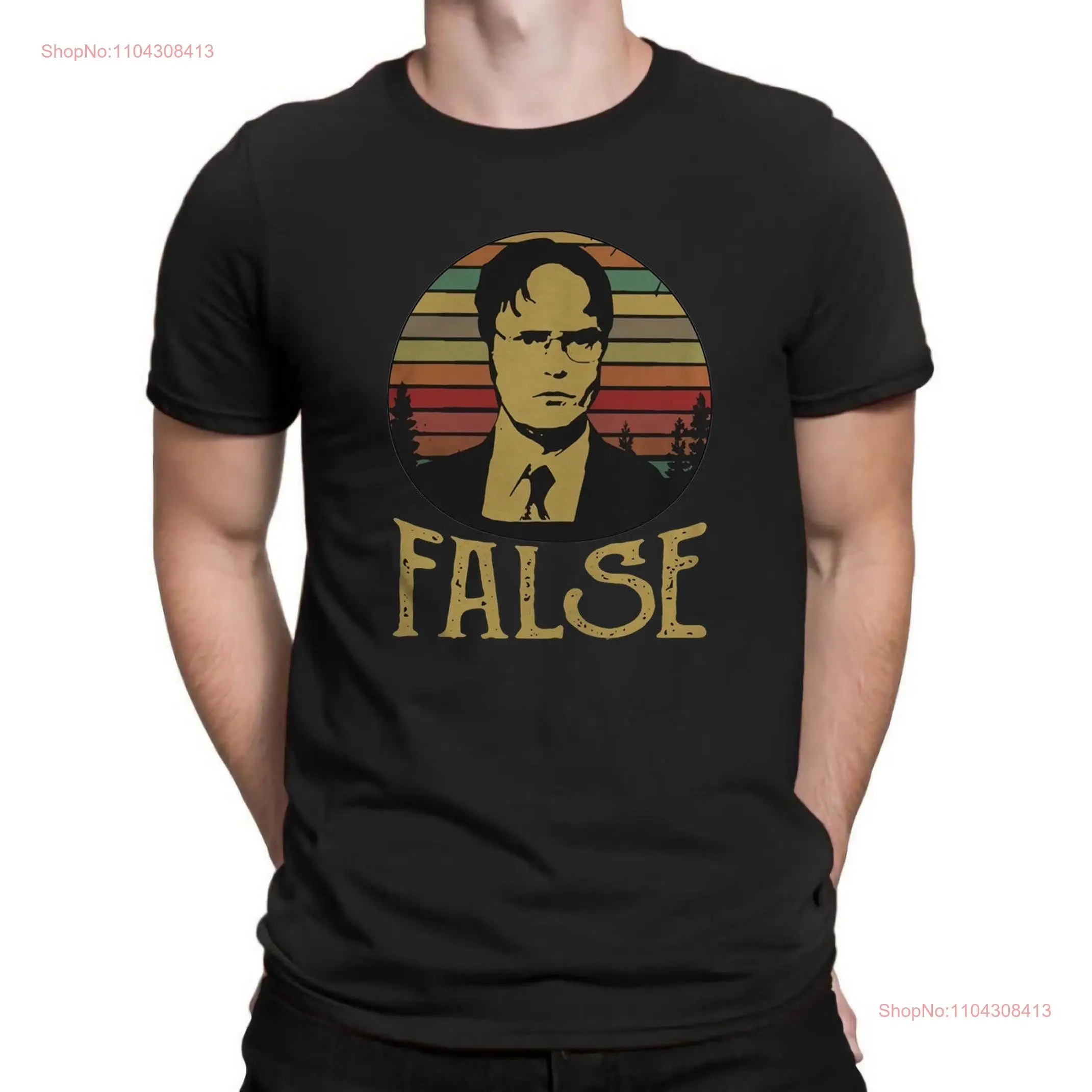 Office TV Series Dwight Schrute False Vintage BamiFines T Shirt SweaT long or short sleeves