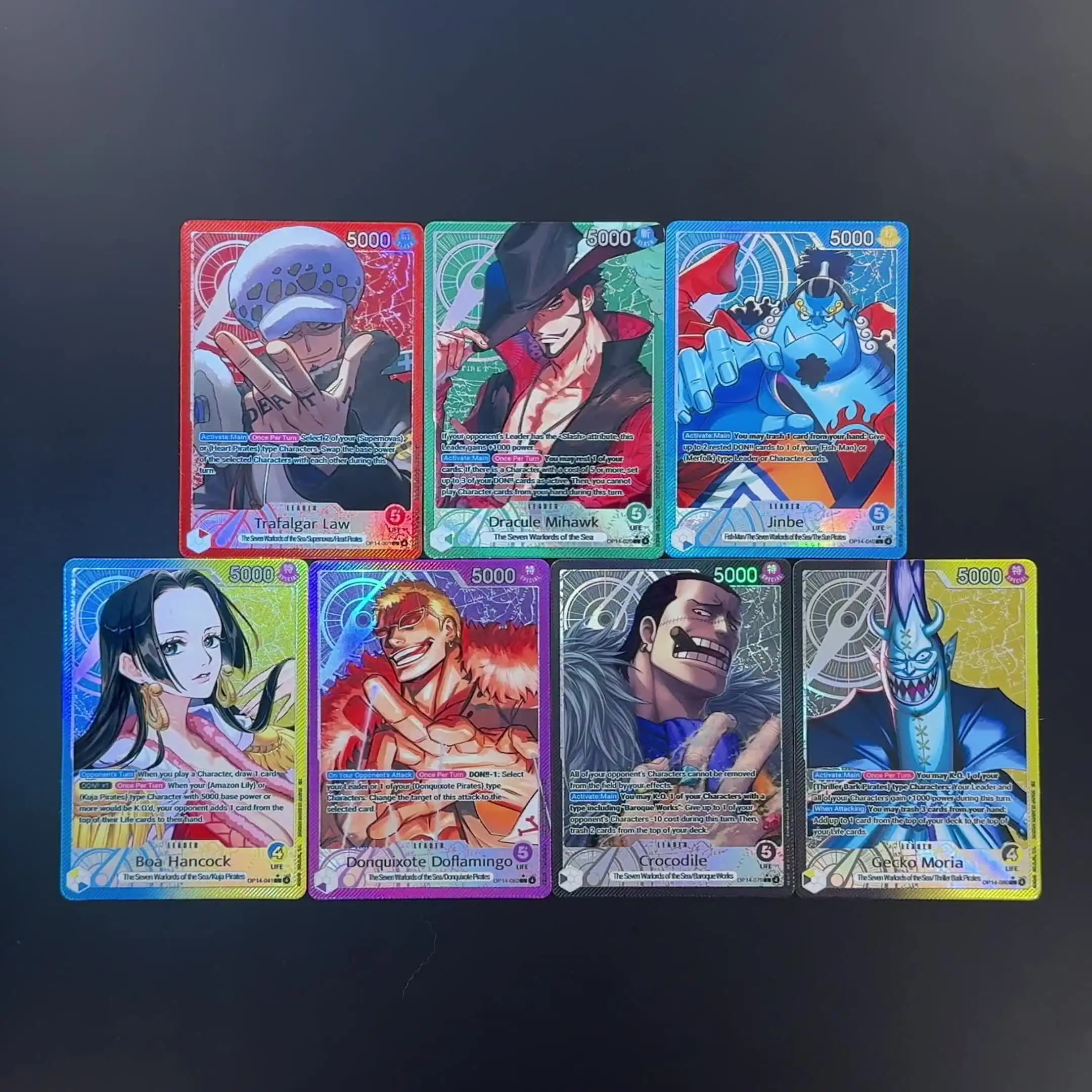 One Piece TCG OP14 Leader Card Set 7pcs