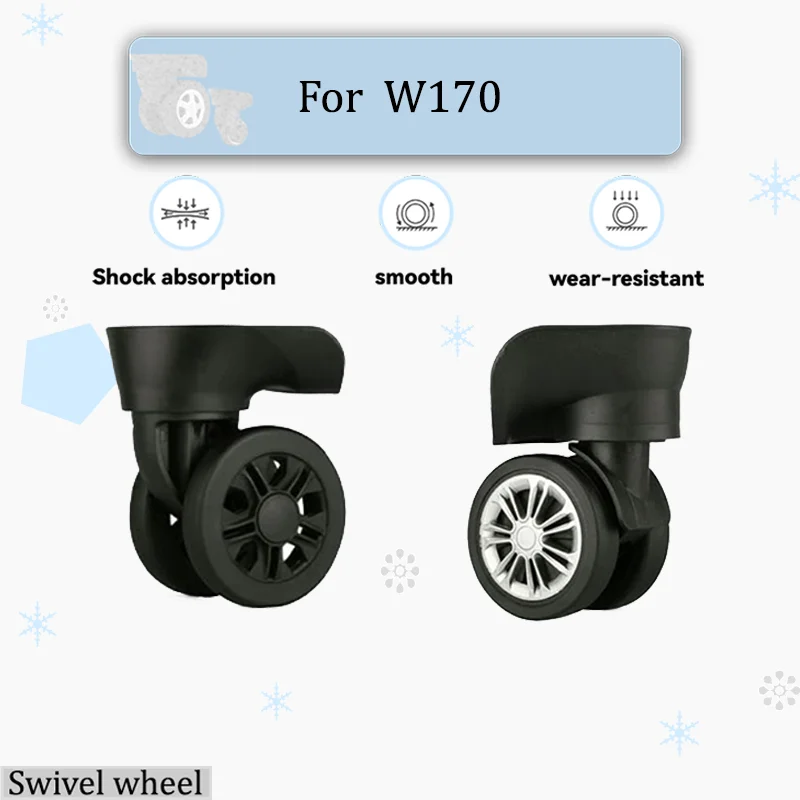 

For W170 【Wear-Resistant & Anti-Slip】 Luggage Wheel Accessories Multi-Directional Silent Wheels for Hassle-Free Travel