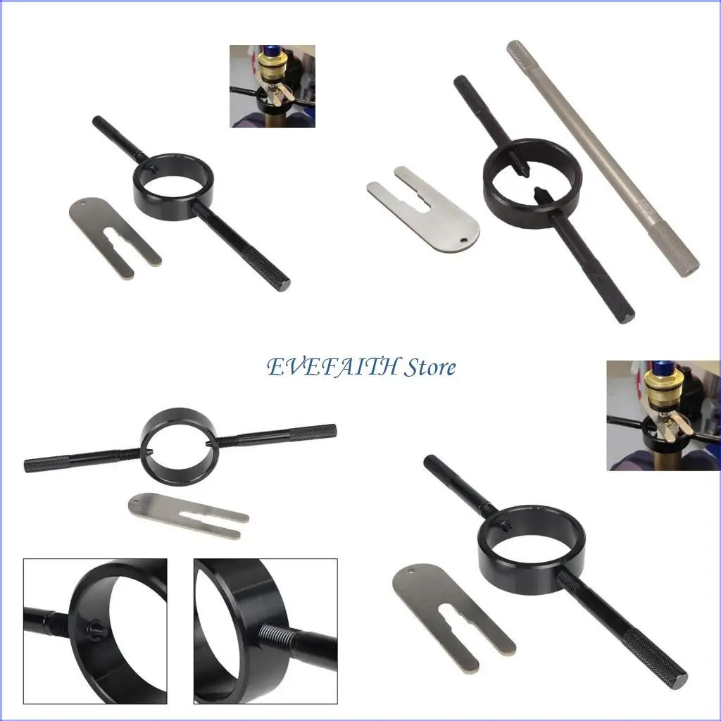 

124B Heavy Duty Motorcycle Fork Spring Compressor Tool Adjustable Motorcycle Fork Spring Compressor Tool set Simple Operate