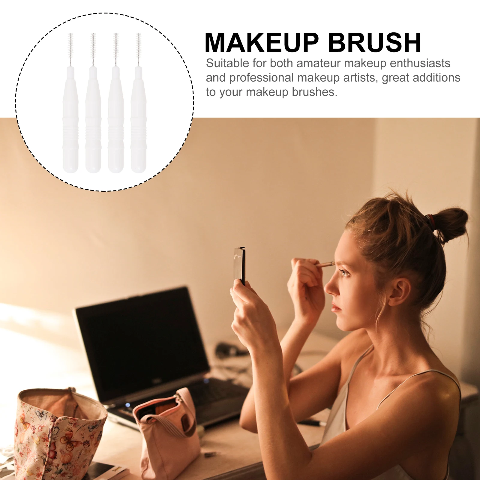 

20pcs Mini Spoolies Eyebrow Makeup Eyebrow for Nylon Interdental Brush Brush Teeth Cleaning Interdental Tools Portable