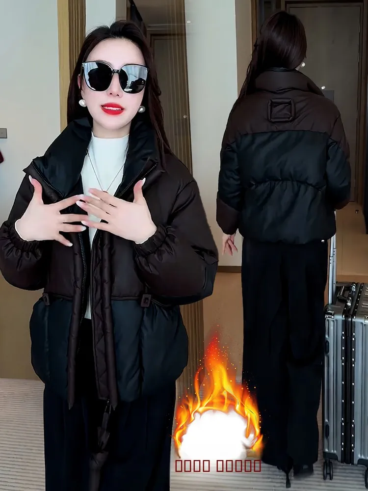 

Korean Sle Commuter ort Jaet Women's Thiened down Cotton Coat Winter Faionable And Properly Sized Outerwear