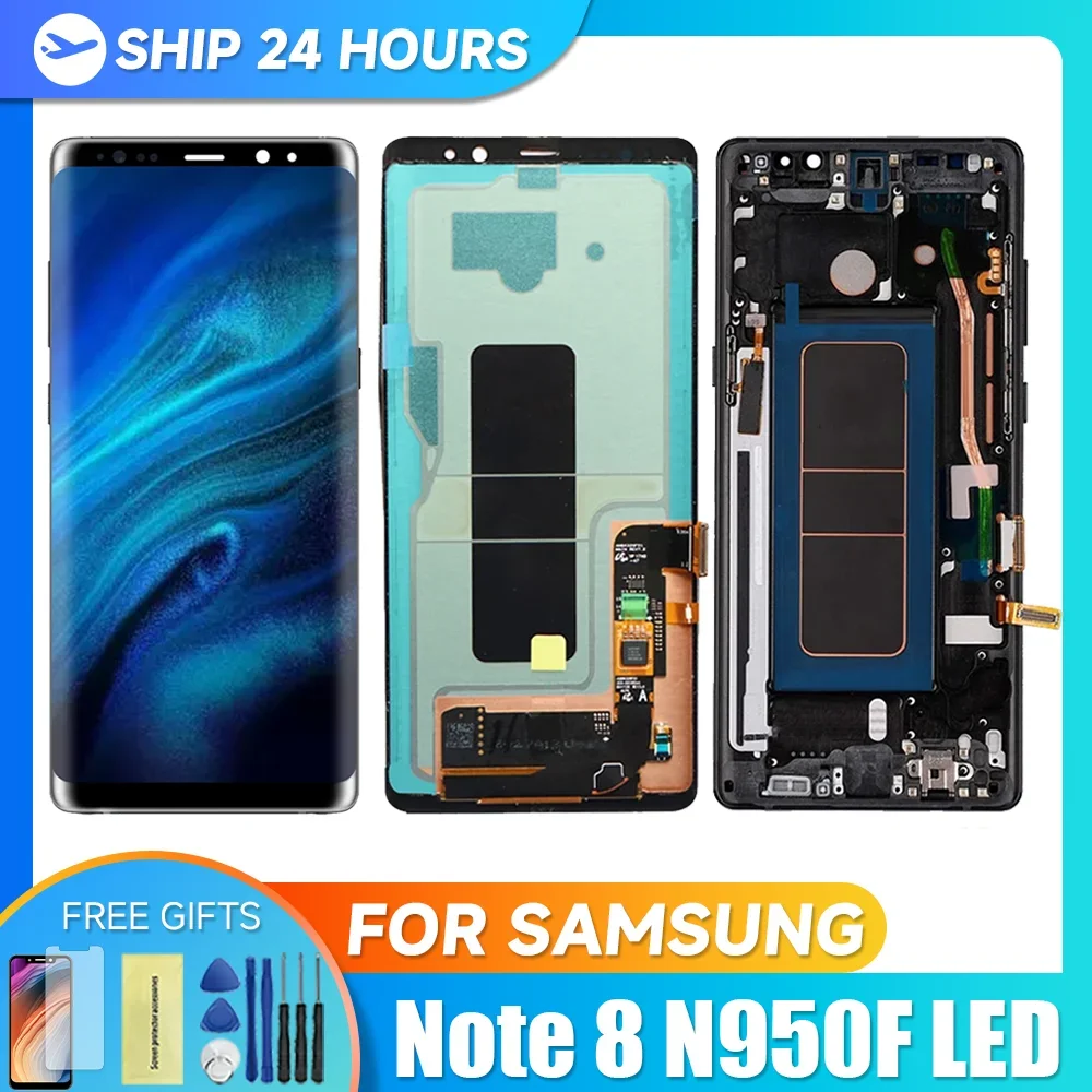 Note 8 For Samsung 6.3\'\'For Note8 N950F N950U N950W N950FD LCD Display Touch Screen Digitizer Assembly Replacement