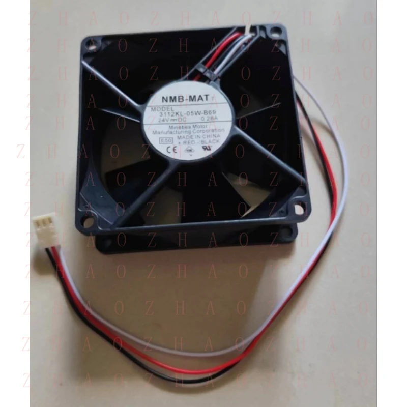 L+ 6pcs for NMB-MAT 3112KL-05W-B69 MODEL DC 24V 0.28A 8CM cooling fan 3 Pin 8032