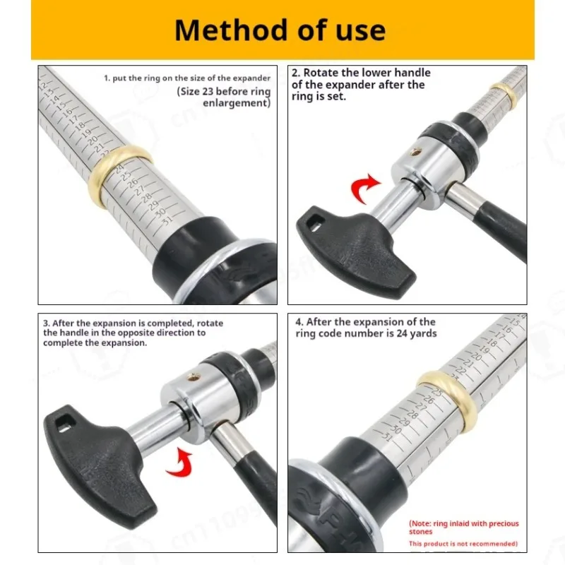Hand Held Ring Expander & Reducer, Meson Ring Adjuster with Scale, Ring Expansion Shaping Tool