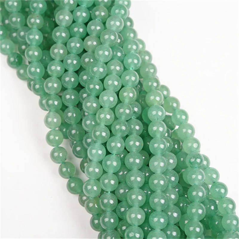 DIY Beads Accessories Cheap Natural Green Aventurine Bead Round Loose 15\