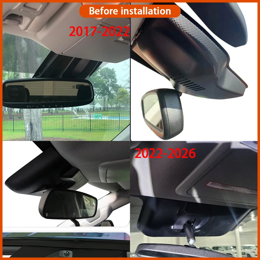 for Toyota Tundra Sequoia XK60 XK50 XK80 XK70 2017-2026 Video Recorder 4K Lens DVR Dash Cam Wifi OEM Camera 170° Wide Angle