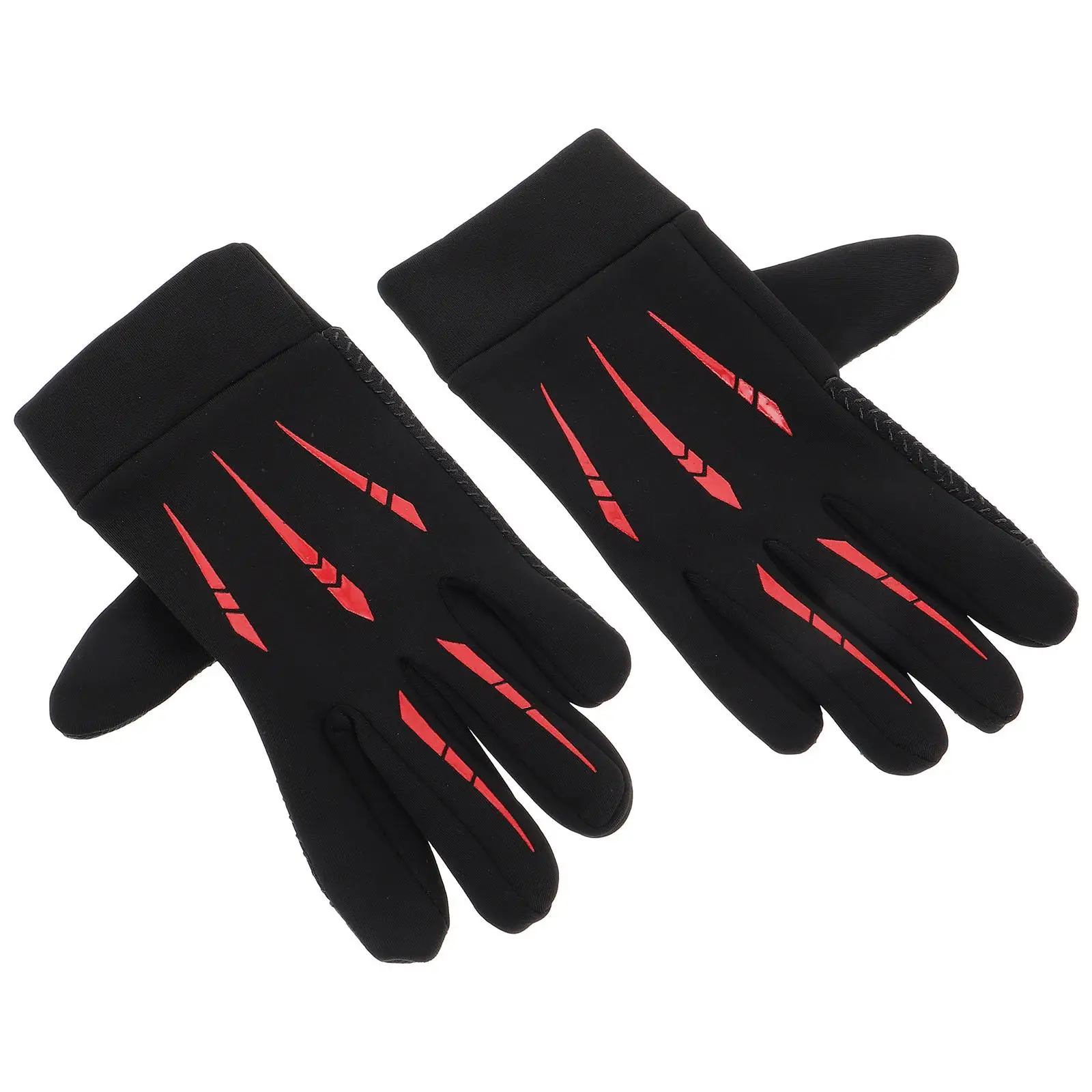 

Windproof Warm for Motorcycle Bike Black Red Touchscreen Full Finger Cycling Waterproof Biker Gloves For Men Mitts Gloves