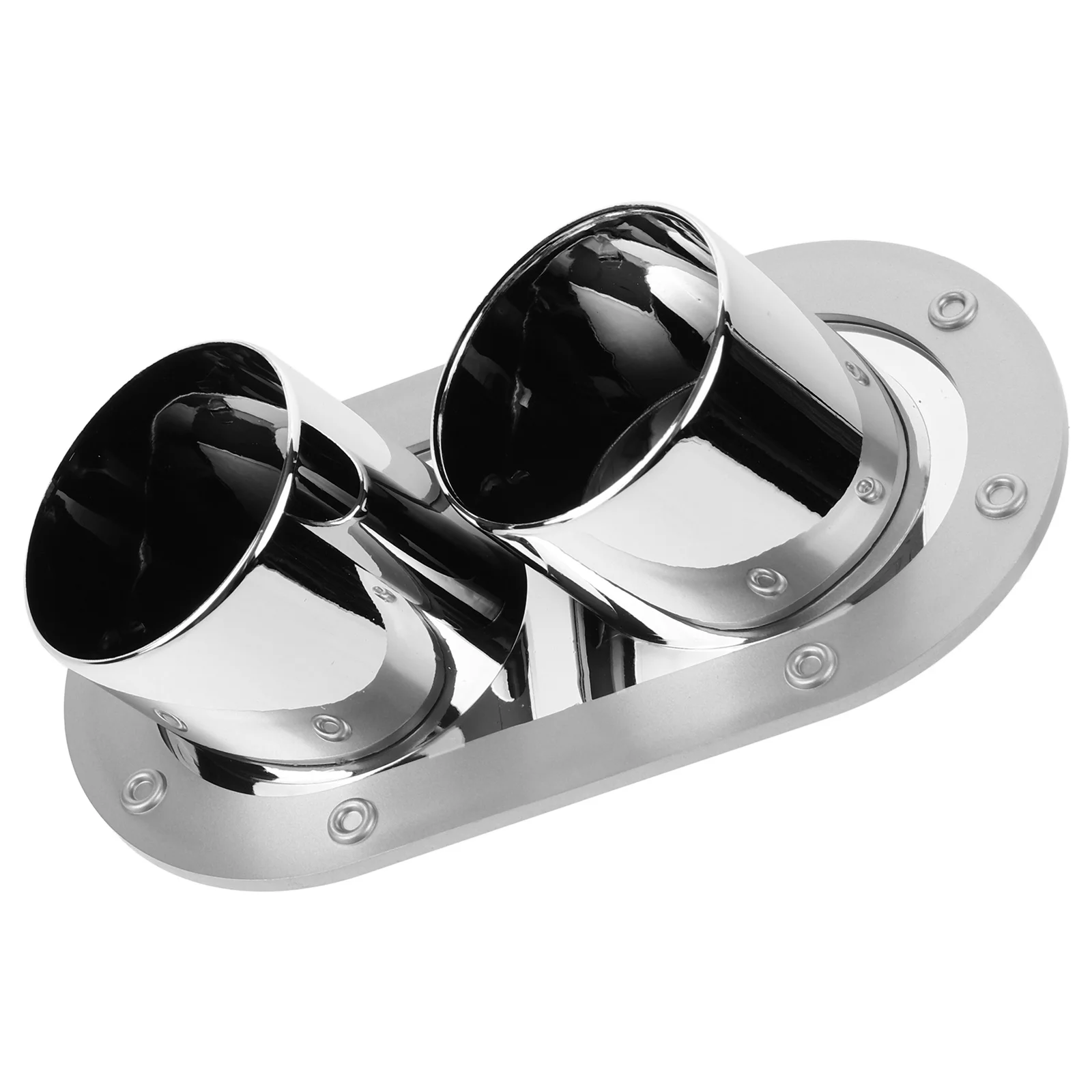 

Fake Exhaust Tip Car Bumper Decorative ABS Plastic Collision Protection Simulation Tube Styling Car Bumper Decor Fake Outlet Tip