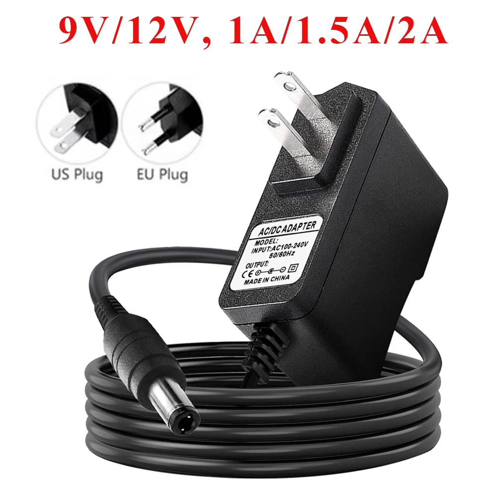 

Адаптер питания Зарядное устройство переменного тока 100-240 В постоянного тока 9 В 12 В 1 А 1,5 А 2 А Вилка европейского/американского стандарта ДЛЯ Tenda TP-Link C200 C210 C220 Wi-Fi камеры видеонаблюдения IP Route