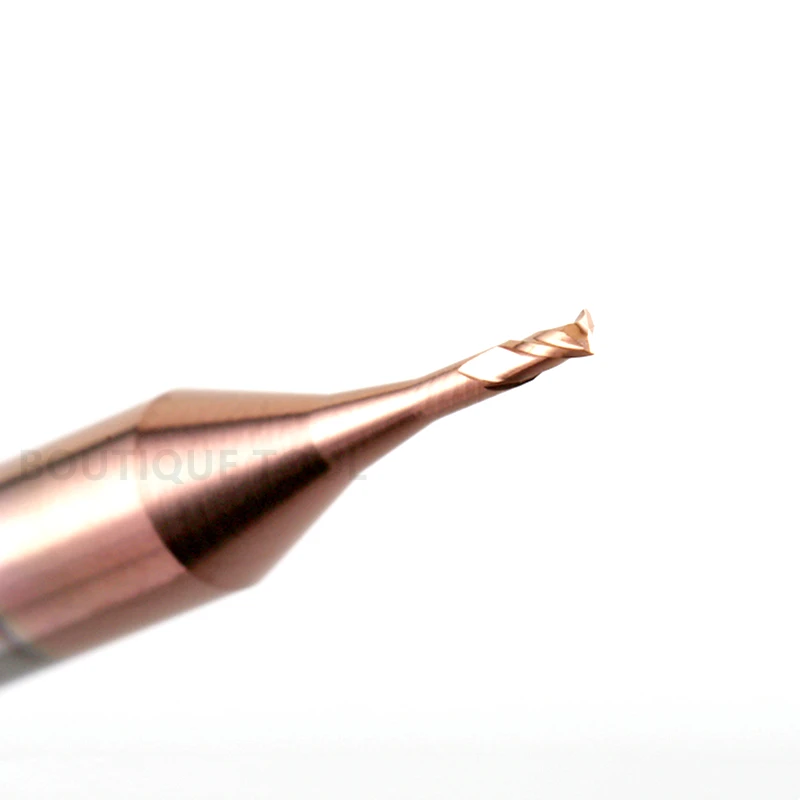 D0.3/0.4/0.5/0.6/0.7/0.8/0.9mm Mini Long Neck End Groove Milling Cutter Ball R0.15/0.2/0.25/0.3/0.35/0.4/0.45 For Steel Aluminum