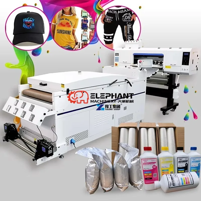 Hot Sale White Ink T-shirt Printer A2 Heat Transfer Machine with Shaker Dryer 600mm Print Dimension New Condition