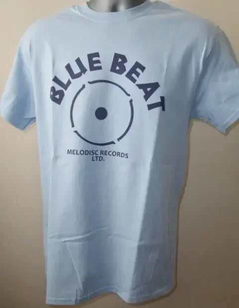 

Blue Beat Records T Shirt Retro Ska R&B Music Label Dub Vinyl Prince Buster V304