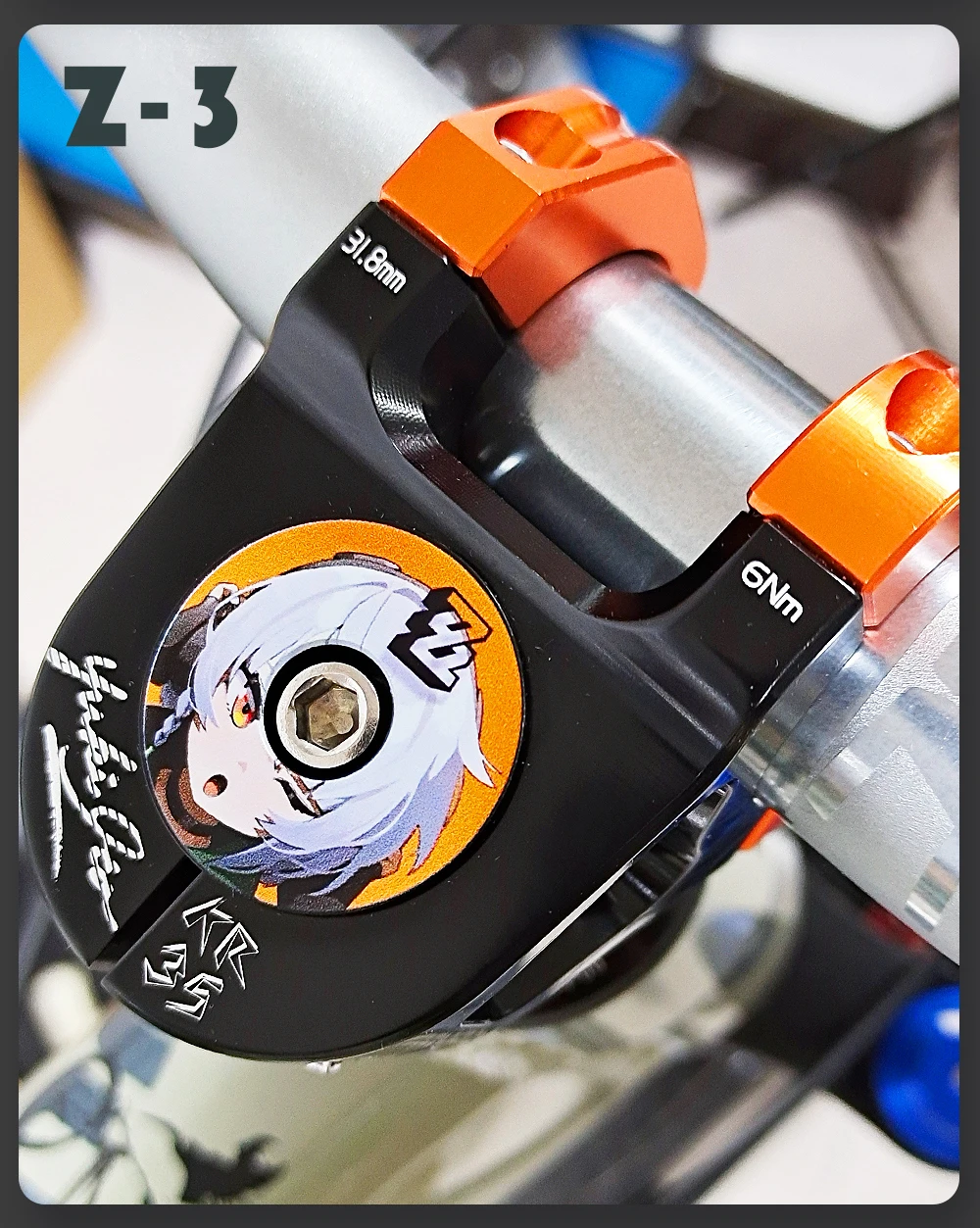 KRSEC ZZZ Headset-Topcap aus Aluminiumlegierung für Fahrräder, kompatibel mit allen Rennrad- und MTB-Vorbautypen mit 1-1/8 Zoll Gabelschaft – Detail 10