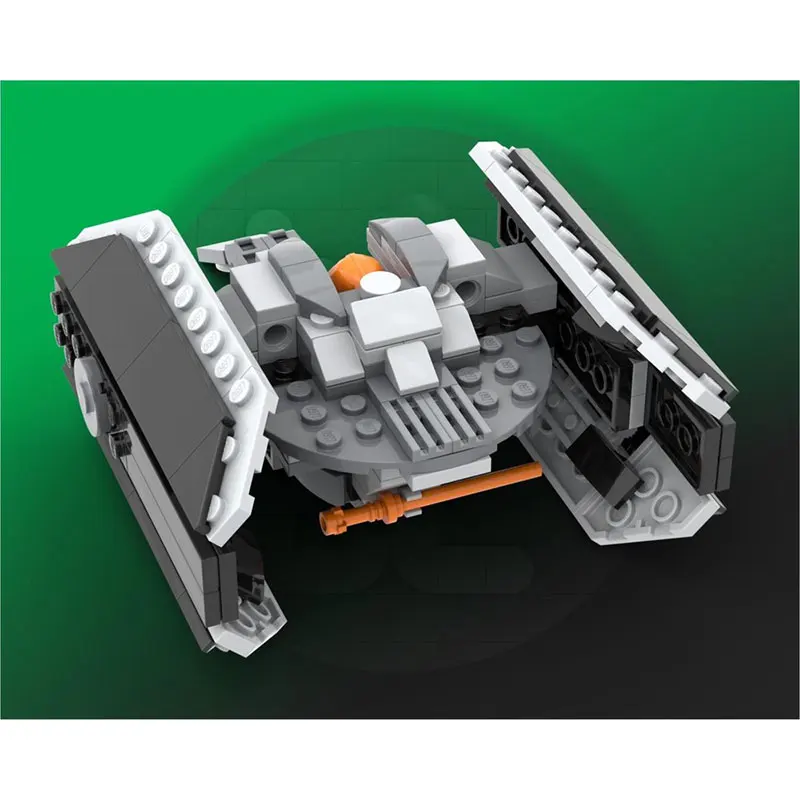 Bloques de construcción MOC serie Space Wars, nave espacial negra, modelo de ladrillo creativo, juguete educativo, regalos de cumpleaños, MOC-235468 234 Uds.