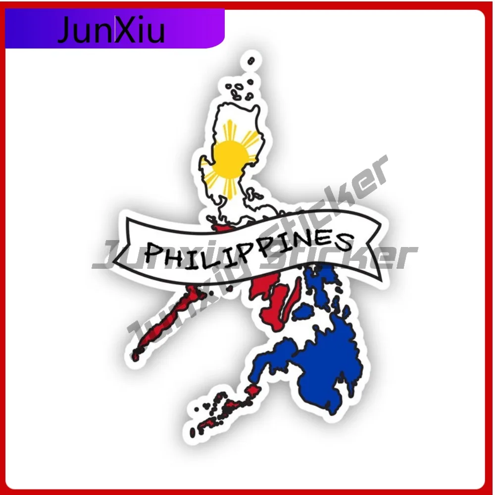 

Filipino Shaped Philippines Fade Resistant Waterproof Vintage For Motorcycle Car Body Helmet Easy Apply Self Adhesive Decoration