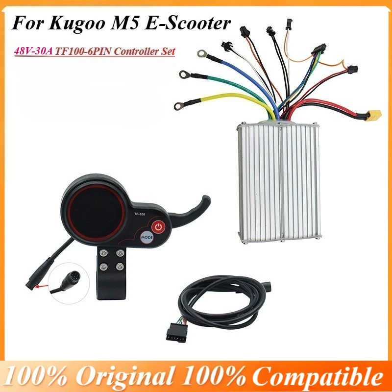 

Combo Set of TF100 6-Pin Dashboard Display & Controller for Kugoo M5 E-Scooter, Compatible with 36A 48V Full Replacement Parts