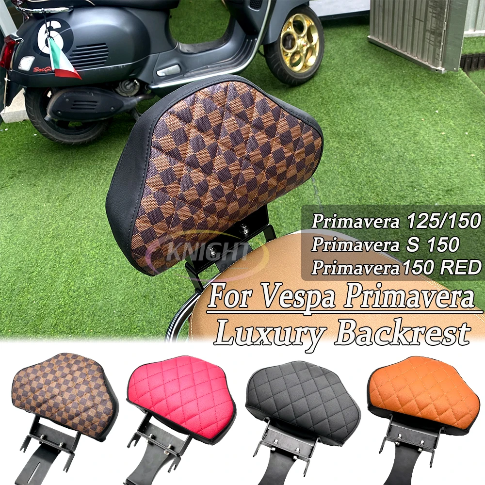 For Vespa Primavera 125 150 Motorcycle Rear Passenger Seat Backrest Primavera 150RED Backrest 150S Backrest Cushion 2013-2024