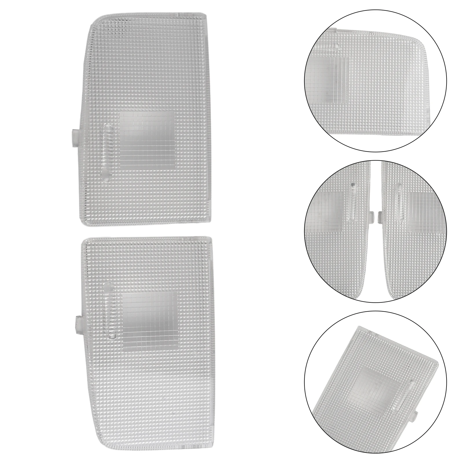 2pcs Car Front Right And Left Interior Map Light Lens Set For Toyota For Scion 06-18 Plastic Lamp Cover Assembly