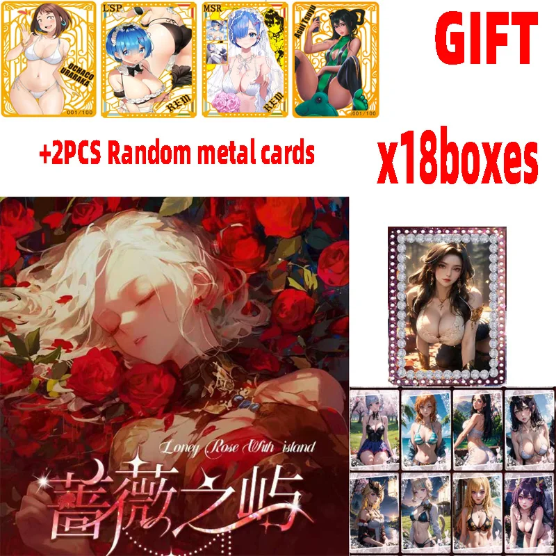 

2024 Wholesale 36boxes Goddess Story Cards Monka Rose Island Waifu Booster Box Tcg Toys And Hobbies Gift