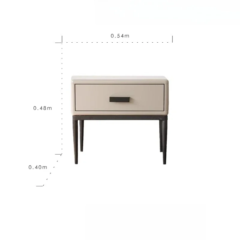 

Modern bedside table, simple and light luxury bedroom, storage locker, bedside