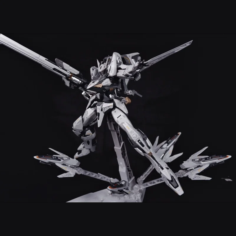 

Luobo Anime 21cm 70cm White Dew Air Combat Humanoid Armor Chronicle Alloy Assembly Toy Gift