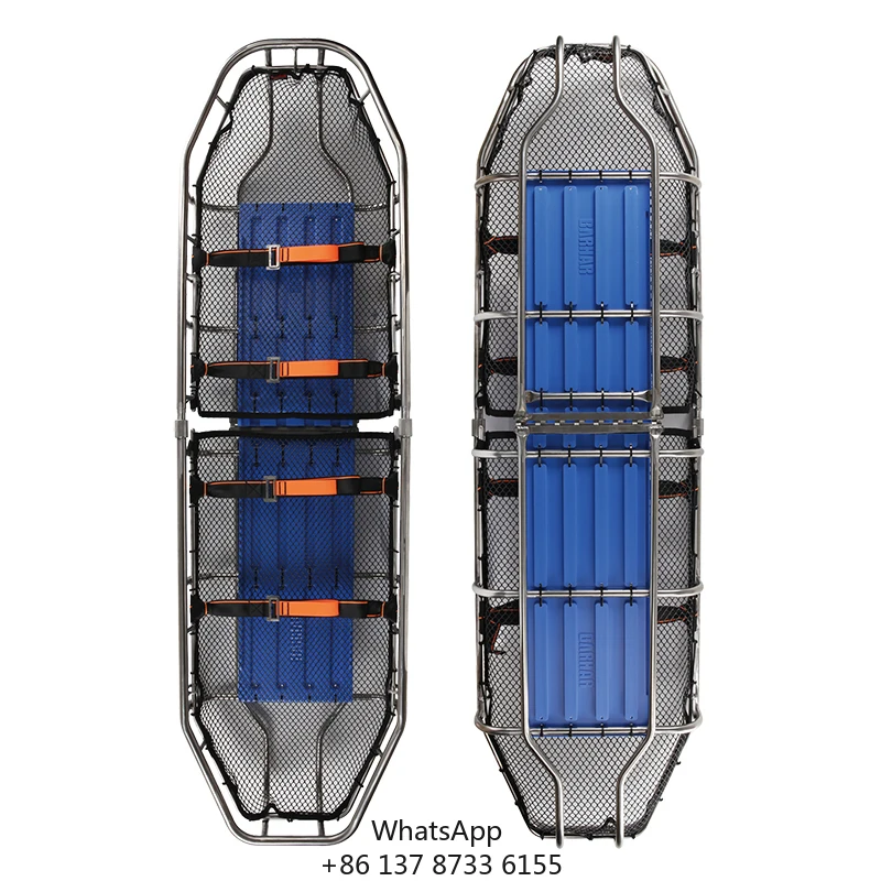 New Style Wholesale Customisable High Quality Load Bearing Titan Stainless Steel Emergency Basket Stretcher Multifunctional