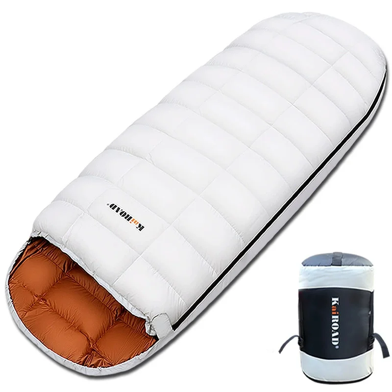 

Lightweight Down Sleeping Bag Adult Sleeping Bed for Cold Weather(-25~30℃) Camping Compressible for Backpacking 4 Season