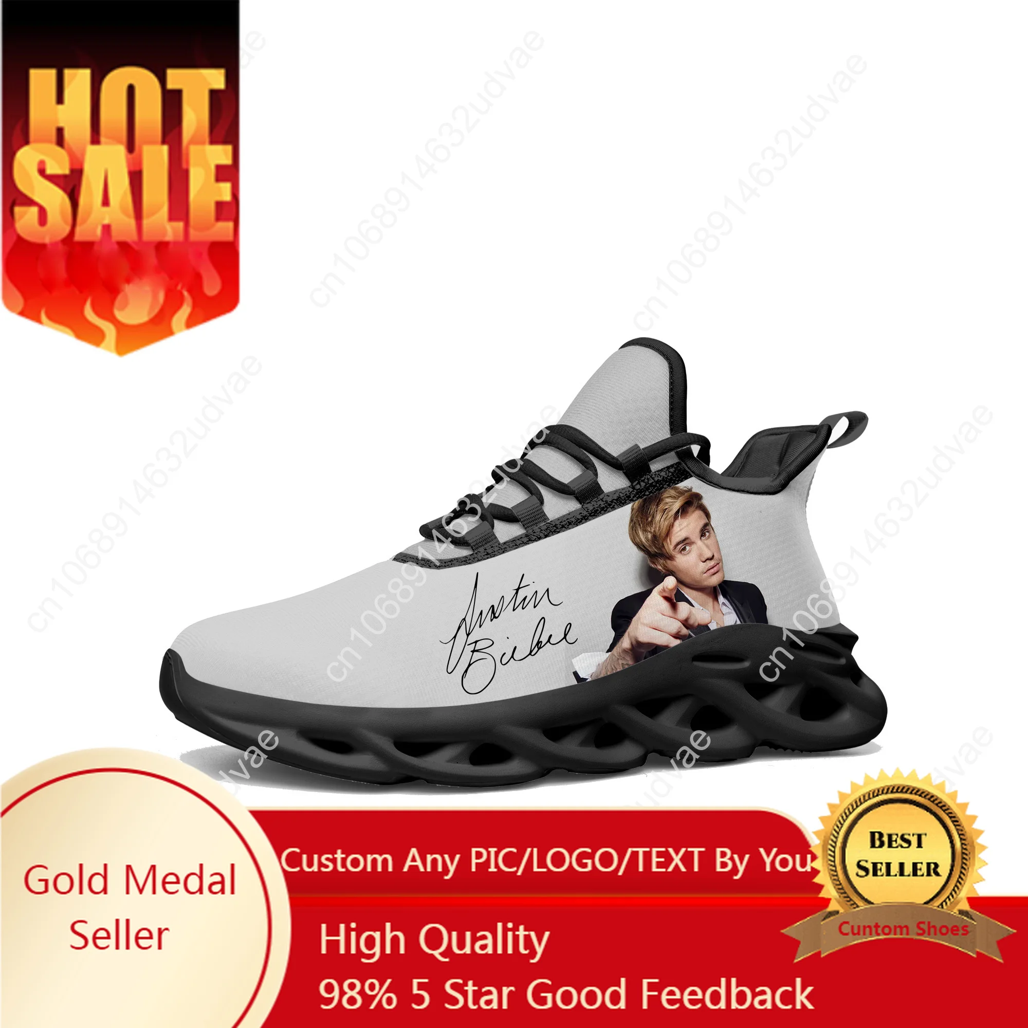 

Justin Bieber Flats Sneakers Mens Womens Sports Running Shoes High Quality DIY Sneaker Lace Up Mesh Footwear Tailor-made Shoe