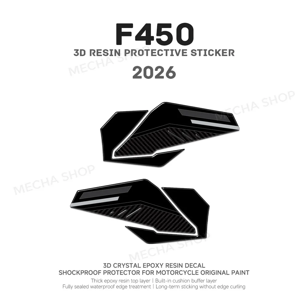Image of 3D-Harz-Aufkleber-Schutzset Motorrad-Zubehör für F450GS F 450 GS 2026 Tankpad-Seitenabdeckung