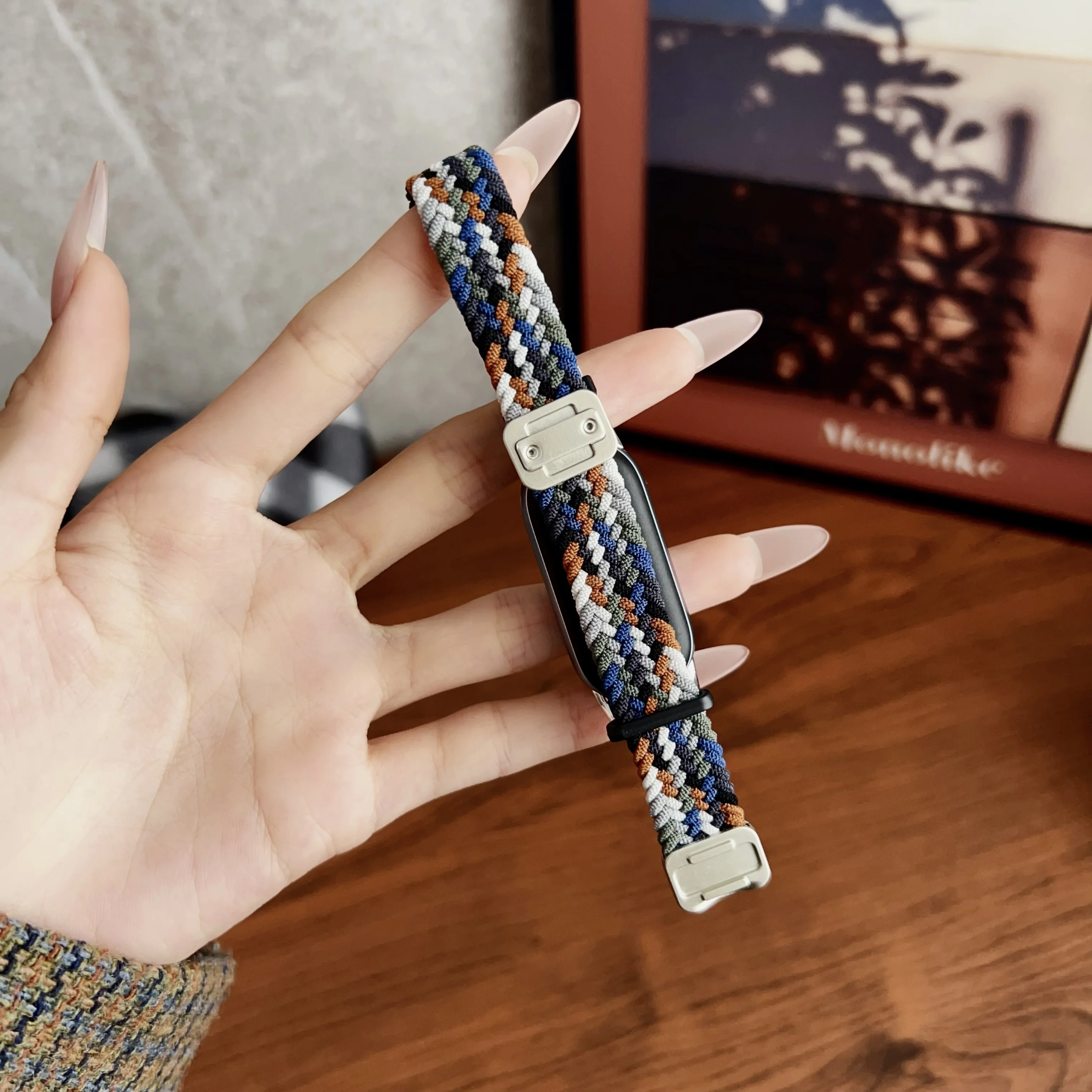 Нейлоновая петля для xiaomi Mi Band 9 8, ремешок 9NFC, браслет для умных часов, магнитный нейлоновый ремешок, спортивный браслет для Miband 9