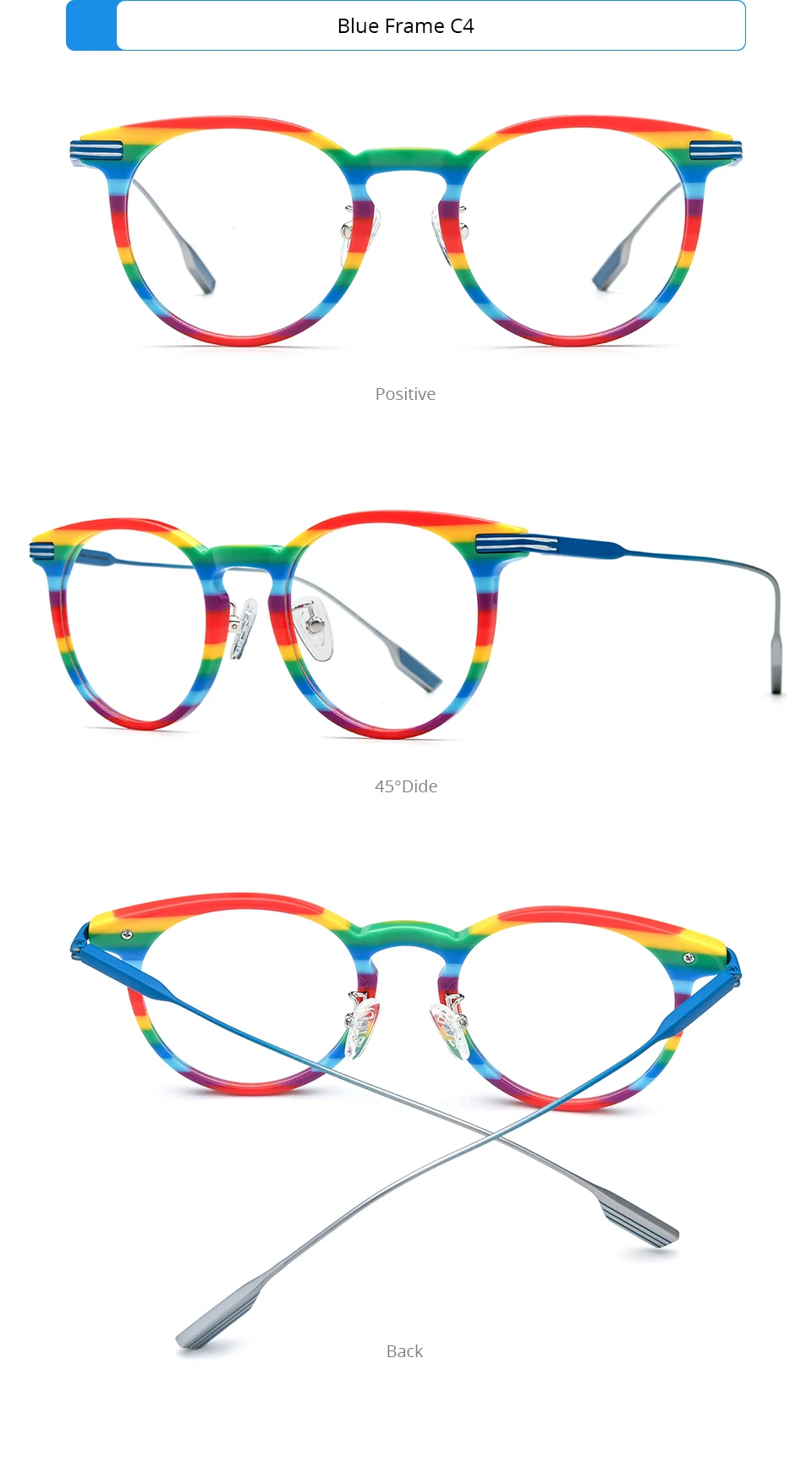 FONEX Acetat Titan Brille Rahmen Frauen Neue Marke Design Vintage Retro Runde Brillen Männer Japanische Brillen Brillen 85891 – Detail 10