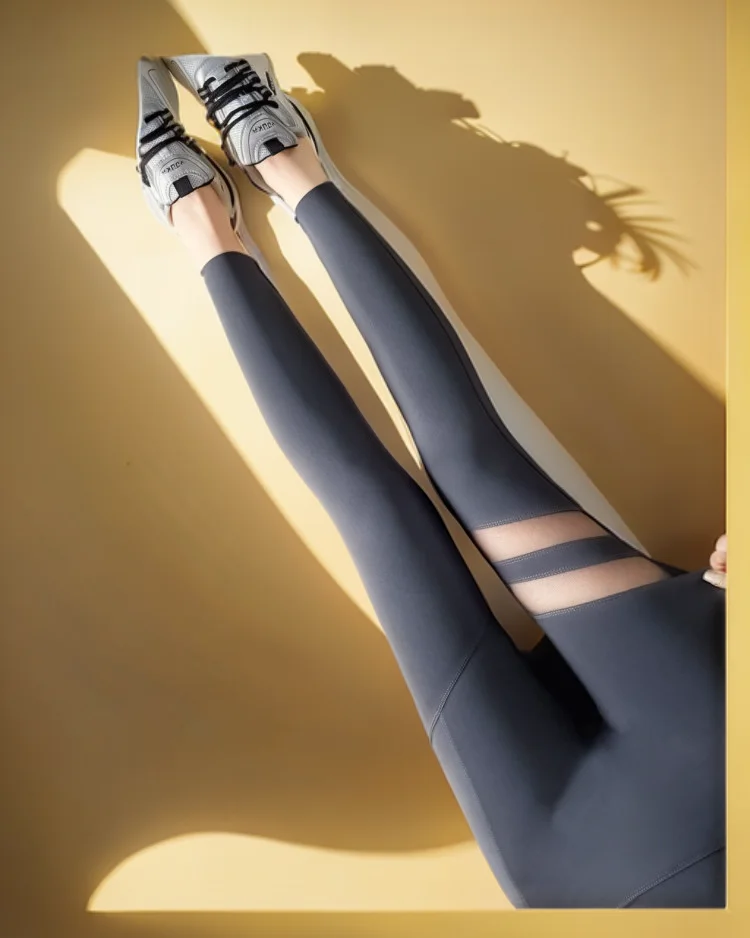 طماق للنساء مضلع Scrunched التنفس بحرية اليابانية منتصف الخصر سميكة رفع عالية Ootd عالية الجودة Tush-up الرياضة الصلبة