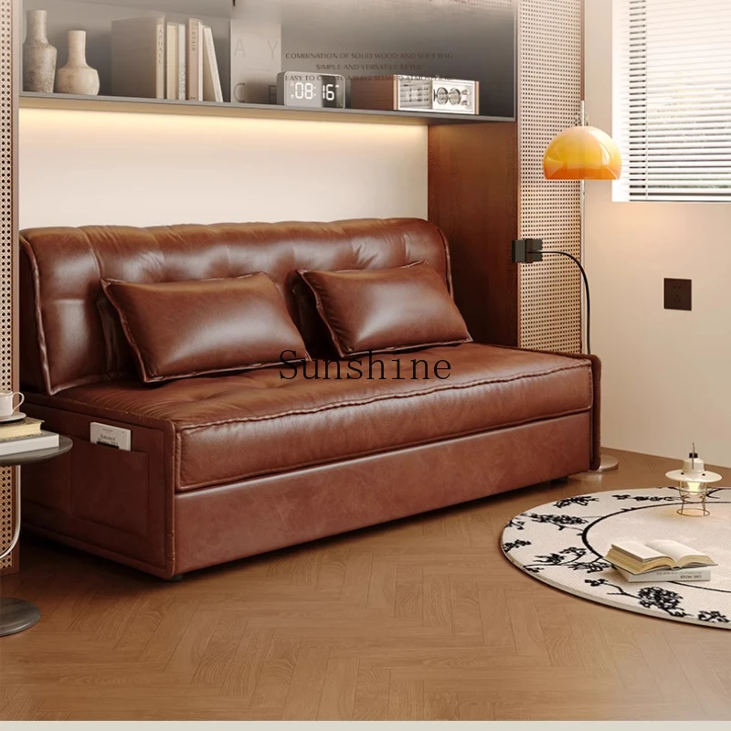 

Sofa bed folding dual-purpose small apartment living room study multi-functional telescopic modern simplicity