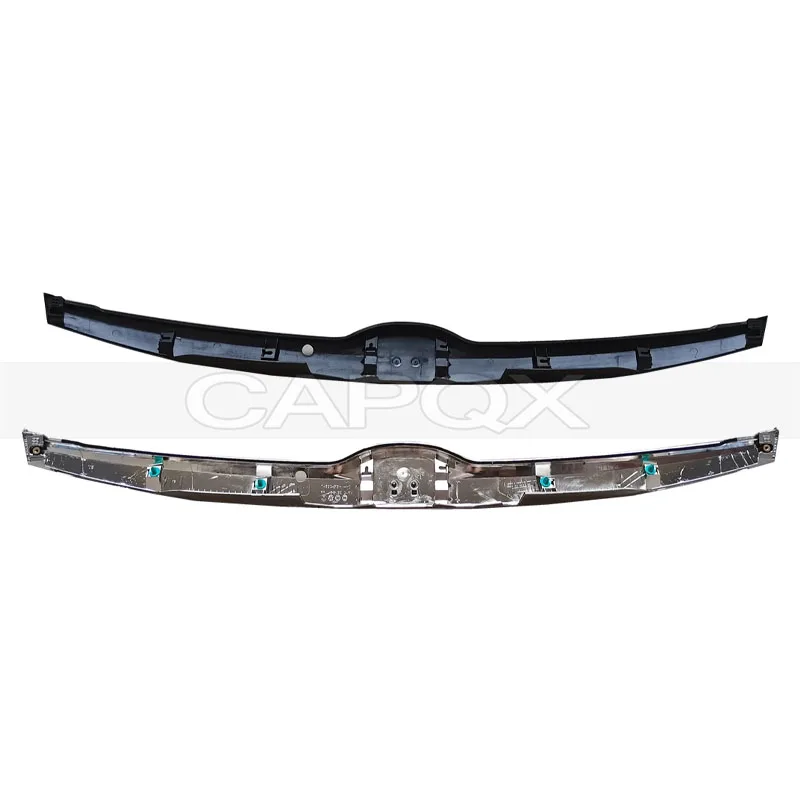 CAPQX Black or Chrome Tailgate Trim Trunk Tail Cover For Honda Fit 2014-2020 Rear Trunk Decoration Strip Trim