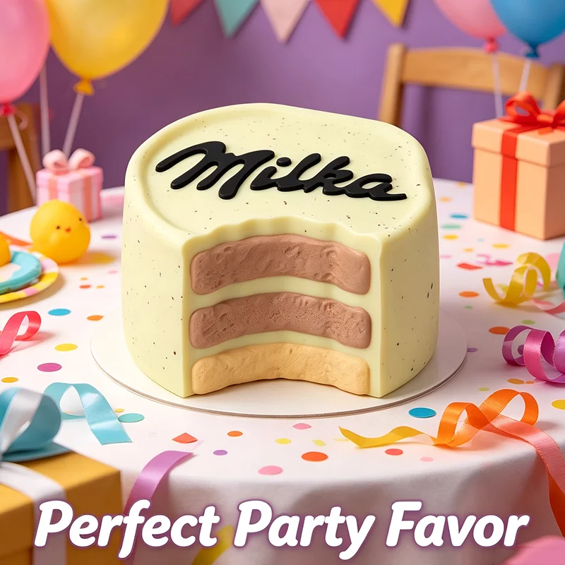 

Food Grade Milka Layer Cake Squishy Toy Soft Mochi Squeeze Fidget Toy Slow Rebound Stress Relief Sensory Toy Kids Birthday Gifts