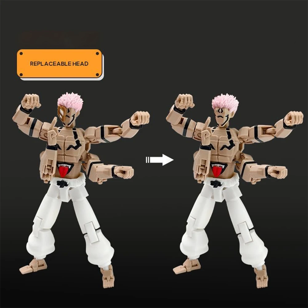Anime JJK Figure Ryomen Sukuna Yuji Itadori Action Figure Movable Shapeshift Itadori Yuji Figure PVC Toy 3D Printed Desktop Doll - view 4