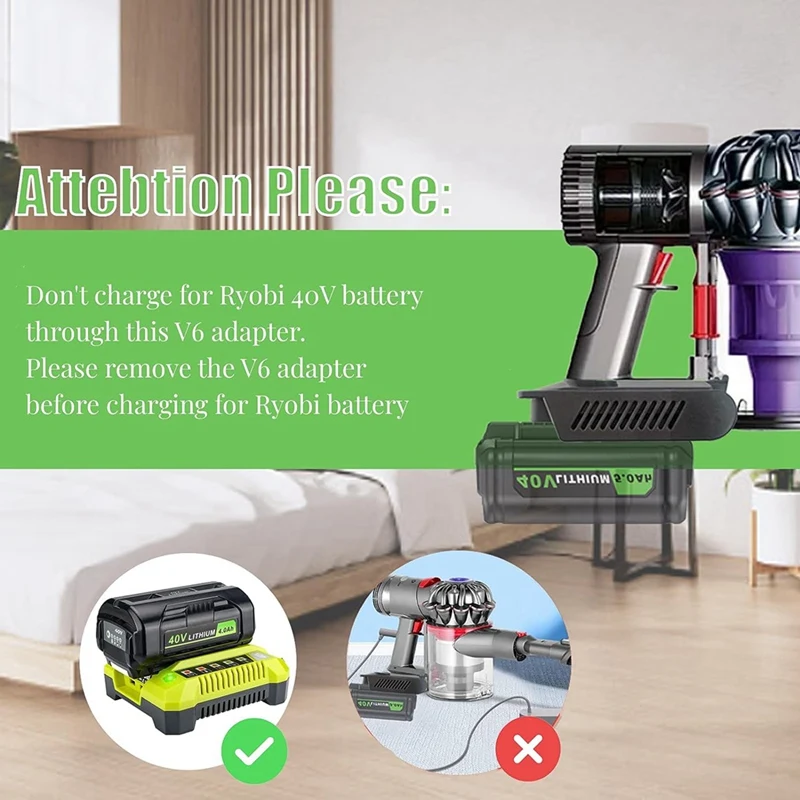 リチウムイオンバッテリー用アダプター,40V,dysonシリーズに変換,コードレススティック,掃除機,アダプターのみ