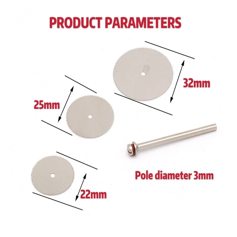 10pcs Circular Saw Blade Grinding Cutting Disc Rotary Metal Cutter Power Wood Cutting Discs Cuchilla