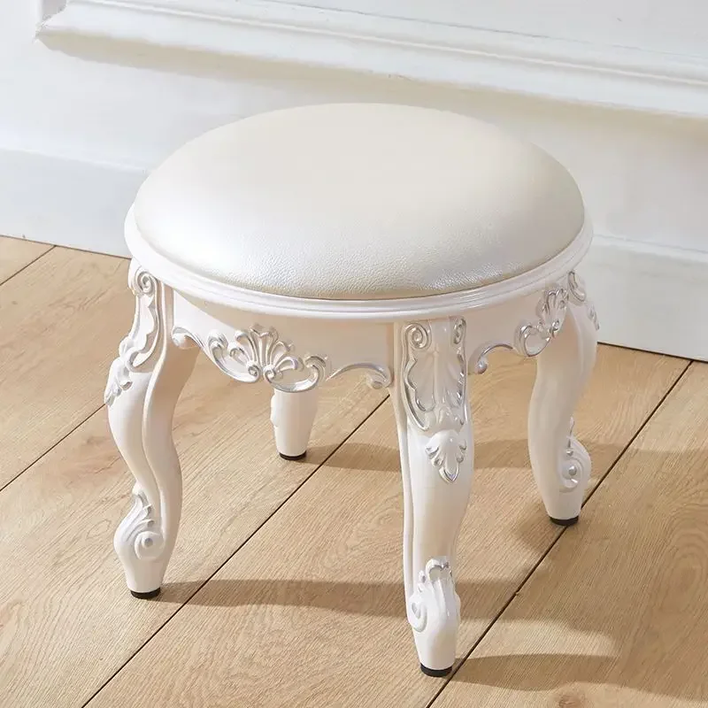 

European-Style Low Stool Small Sofa Stool Coffee Table Stool Household Adult Fashion Creative Living Room Round Stool Children