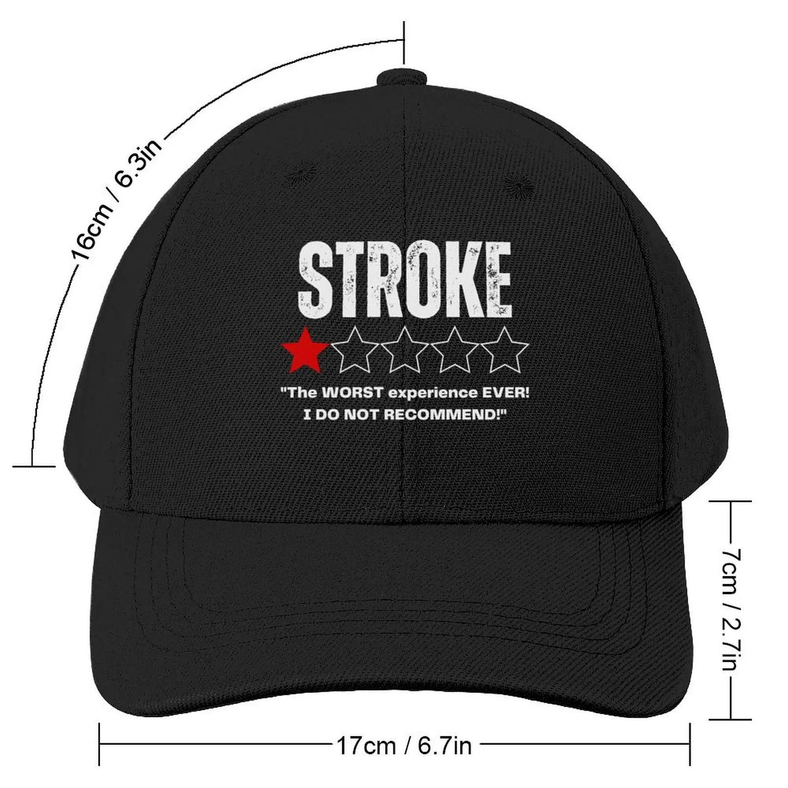 A Funny Review of Having a Stroke - Stroke Warrior Funny Baseball Cap summer hat fashionable Trucker Hat Caps Women Men's