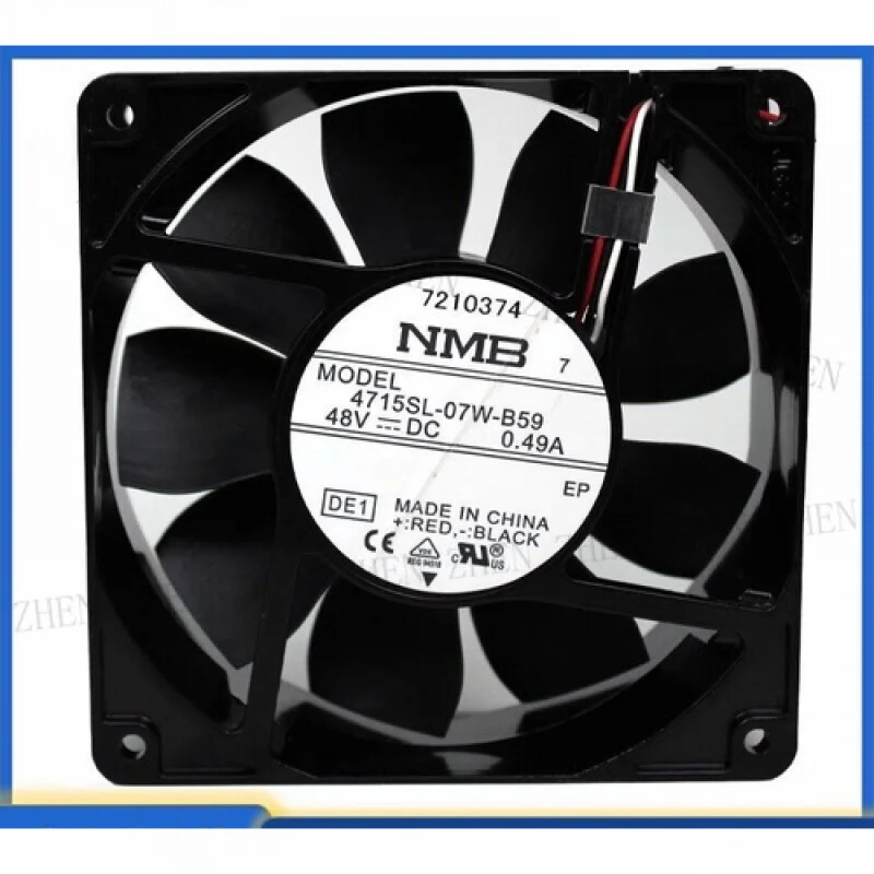 

Y FOR NMB 4715SL-07W-B59 48V 0.49A 12038 12CM Metal Inverter Cooling Fan