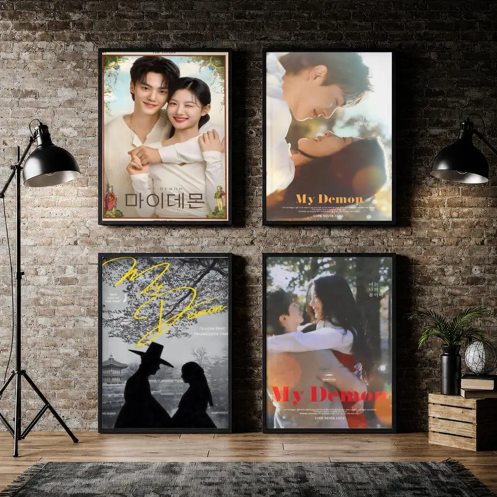My Demon Korean Drama Fantasy Poster Pvc HD Peel and Stick Modern poster Home Office Living Room Dining Room Wall Decor