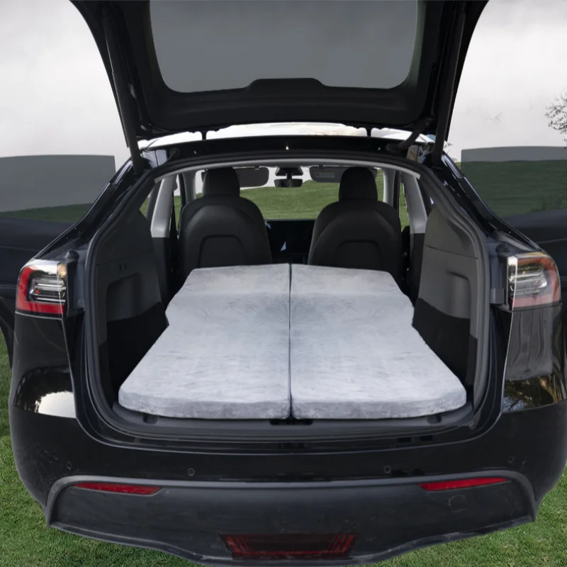 Car Camping Mattress For Tesla Model Y Model High Density Sponge Bed Removable Pad Hardwood Board Support Sleeping Cushion