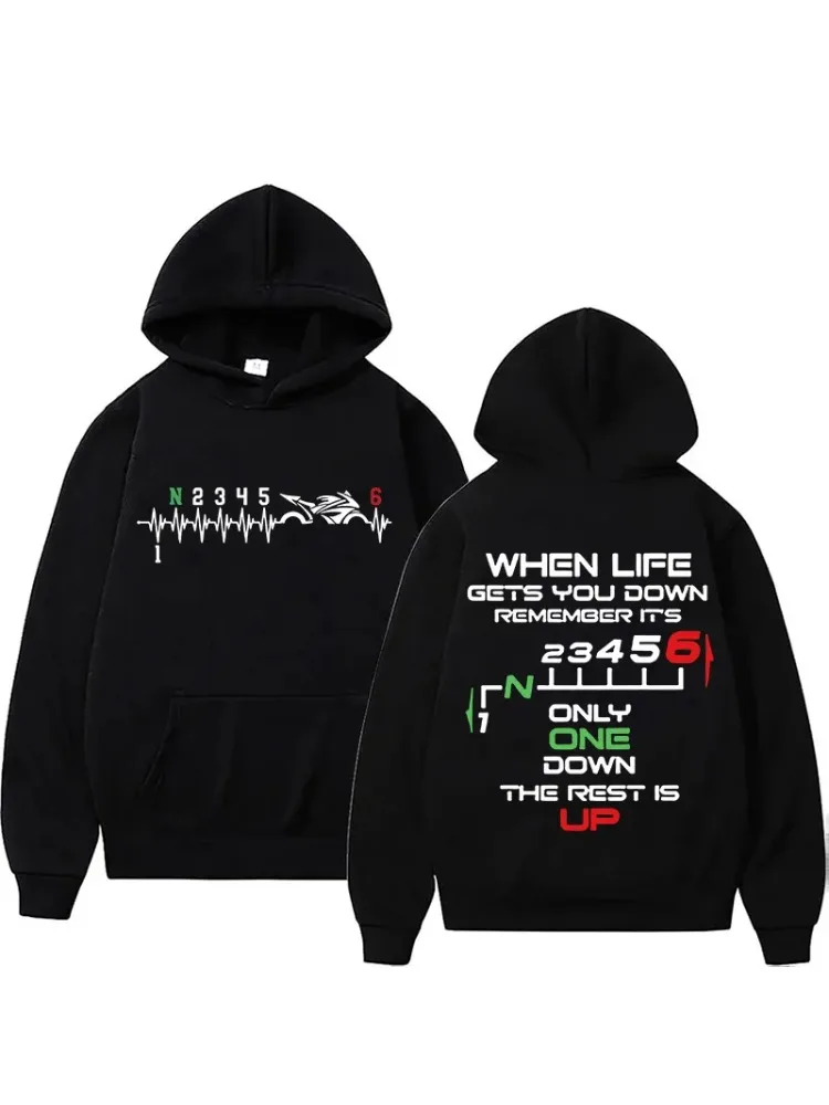 AliExpress NONE 1N23456 Motorcycle Equipment Bike Heartbeat Hoodie Men's Autumn/Winter Casual Sports Women's Hoodie Top