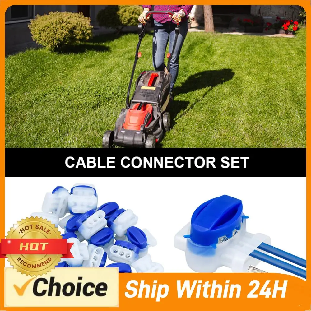 10-100X Electric Cable Connectors Waterproof Mowing Robot Clamps Without Stripping for Gardena/Husqvarna/Worx/Robomow Lawnmower