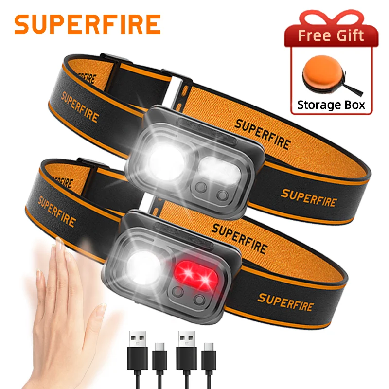 

SUPERFIRE Мини красный налобный фонарь