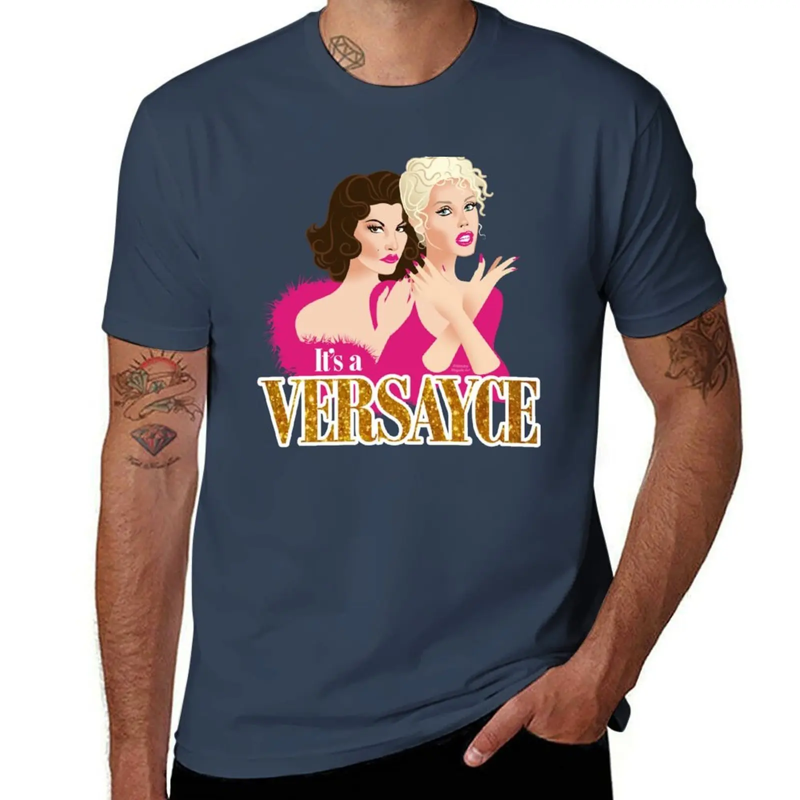 

VERSAYCE! T-Shirt Comfortable Work Wear Tee