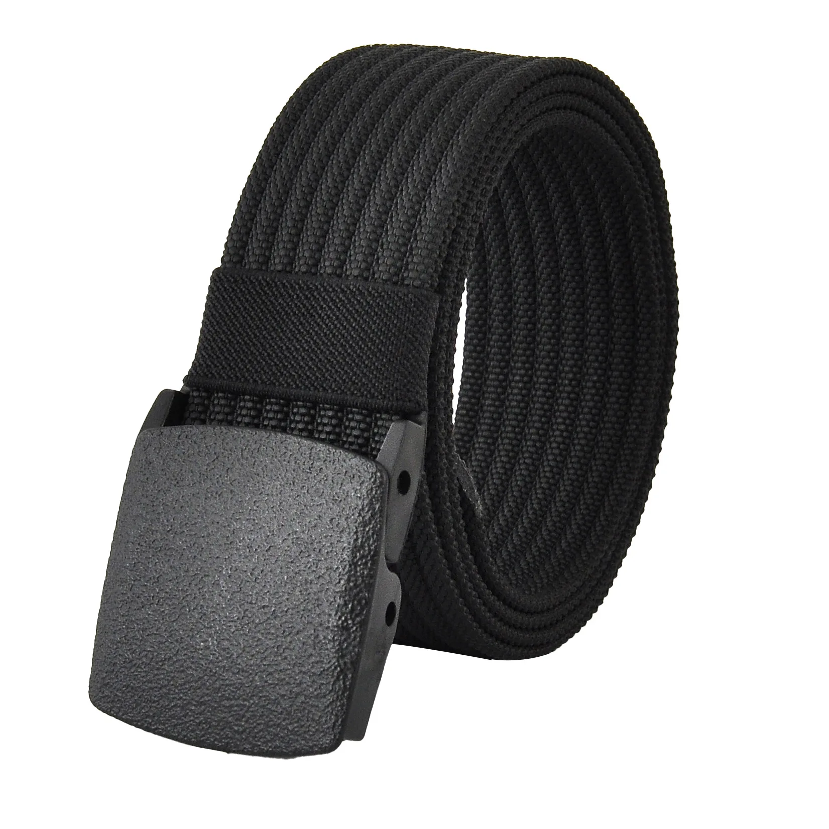 Herrengürtel, modisch, Unisex, Jeansgürtel, verstellbarer Gürtel, Herren, Outdoor, Reisen, taktischer Taillengürtel mit Kunststoffschnalle für Hosen, 120 cm – Detail 4