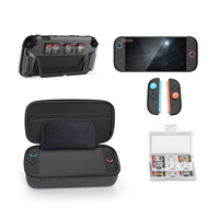 for SWITCH 2 host storaga bag crstal shell tempered film card box rocker cap 10 in 1set